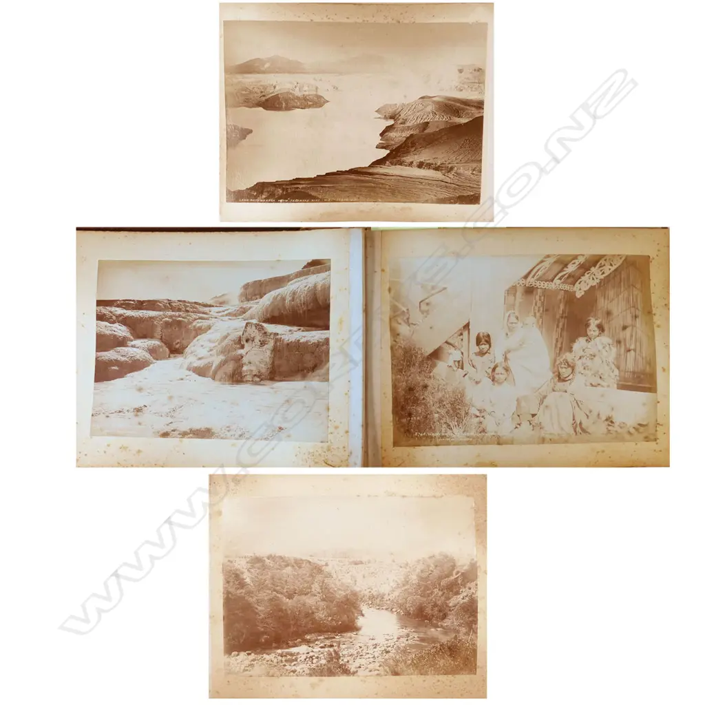 A 19thC album of forty-eight mainly Burton Brothers black and white photographs, Image 1++